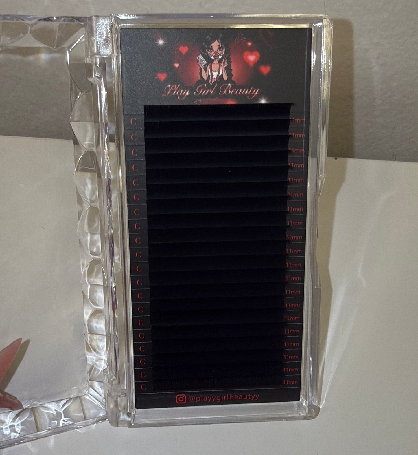 c curl lash trays